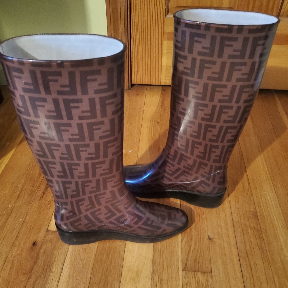 Authentic Fendi Rain boots